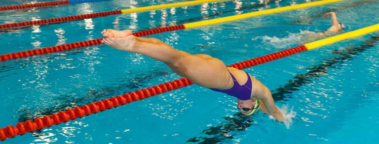 Dive into the swimming pool